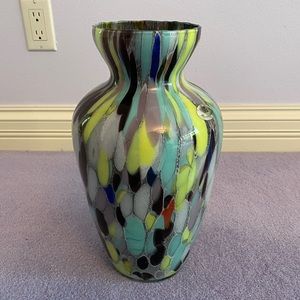 Maestri Vetrai multicolored glass decorative vase